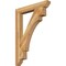 Ekena Millwork Merced Slat Rough Sawn Bracket, Western Red Cedar, 4"W x 30"D x 42"H BKT04X30X42MRC06RWR - alternate 1
